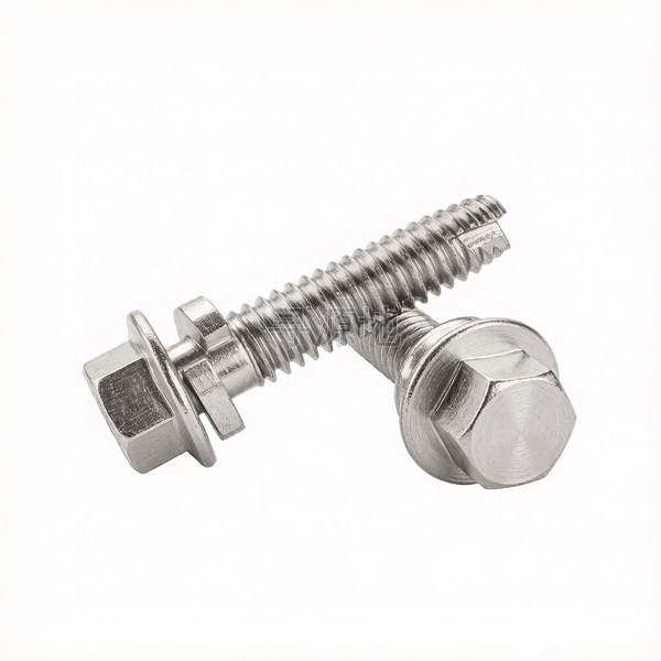 ASME/ANSI B18.13.1M-1-2003 T牙米制六角法兰割尾自攻螺钉和弹簧垫圈组合 表1 标准示意图
