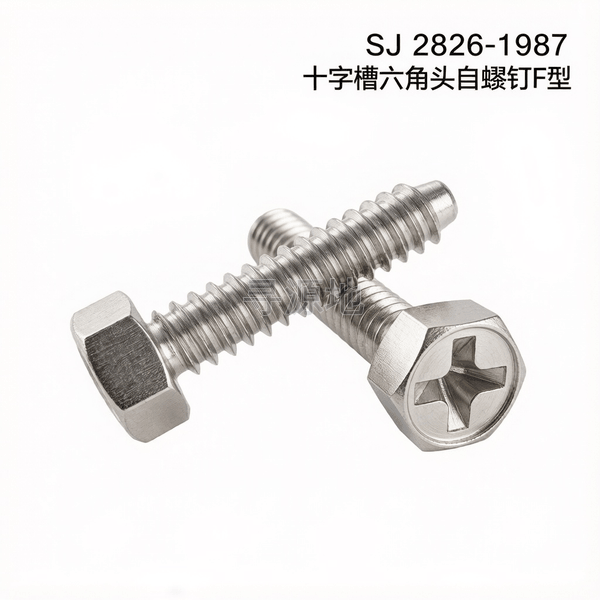 SJ 2826-1987 十字槽六角头自螺钉F型 标准示意图