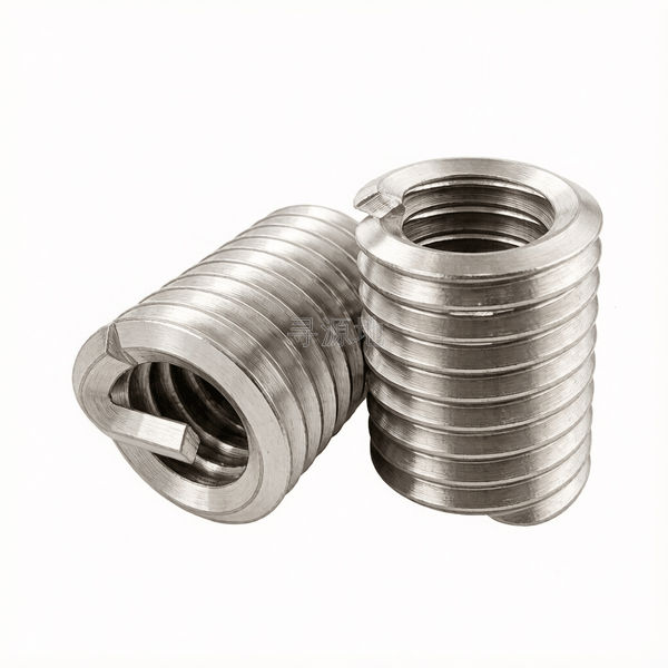 DIN 8140-1-2022 A型带槽钢丝细牙螺套(火花塞用螺纹,L=16.4) 标准示意图